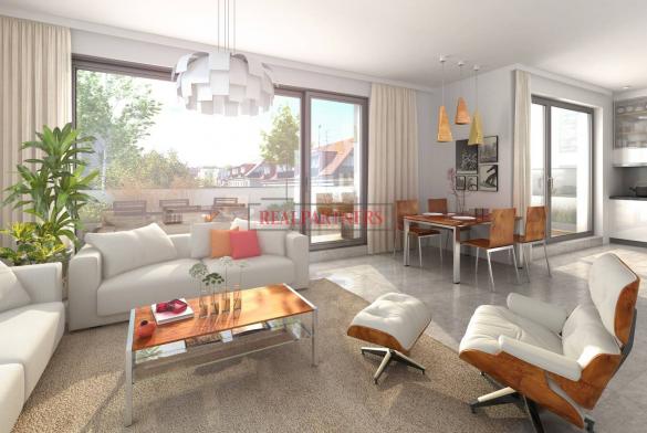 Nový byt 4+kk s dvěma koupelnami o ploše 97,8 m² + balkon 31,4 m² na Praze 6 - Liboc.