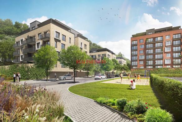 Novostavba 1+kk o ploše 37 m² + balkón 5,1 m² ve výstavbě u metra B Invalidovna.
