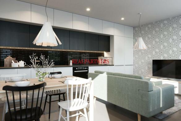 Ubytovací jednotka 3+kk o ploše 58,4 m² + 38 m² terasa na Praze 2, pod Grébovkou.